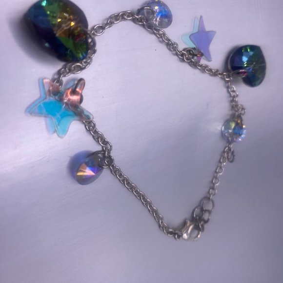 8 Inch Heart/Star Homemade Anklet/Bracelet - Picture 3 of 3